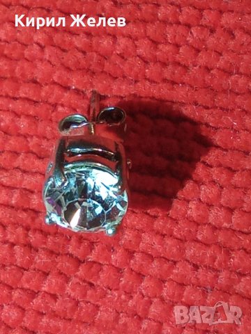 МИНИАТЮРНА СРЕБЪРНА КРИСТАЛНА ОБЕЦА СРЕБРО 925 КЛАСИЧЕСКИ РЕТРО МОДЕЛ 25823