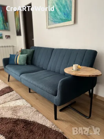 Маса за кафе помощна маса масив дъб дизайн , снимка 2 - Маси - 48917307