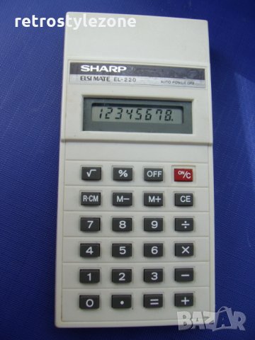 № 4171 стар японски калкулатор SHARP EL220, снимка 2 - Други ценни предмети - 28583075