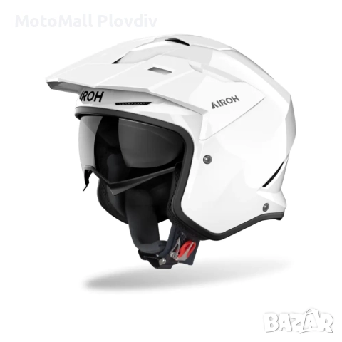 Каска Airoh Kombakt Color White Gloss, снимка 2 - Аксесоари и консумативи - 51784137
