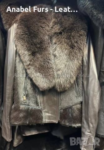 Дамски якета от естествена кожа и естествен косъм, снимка 8 - Якета - 39770246
