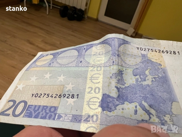 Банкнота 20 евро, снимка 6 - Колекции - 53275610