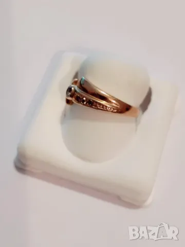 *златен пръстен 43527-10, снимка 3 - Пръстени - 47952006