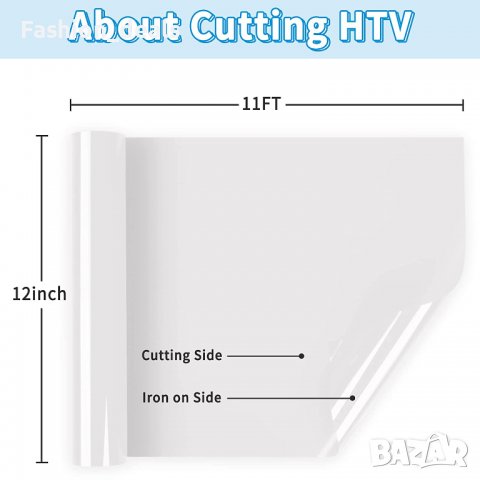 Нова ролка винил за пренос на топлина акликации дрехи текстил, снимка 2 - Други - 39752578