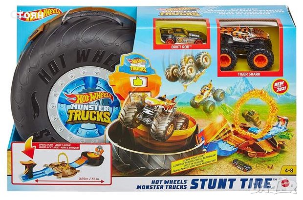 Hot Wheels Monster Truck Super Wheel - Mattel Хот Уилс, снимка 3 - Други - 43092339