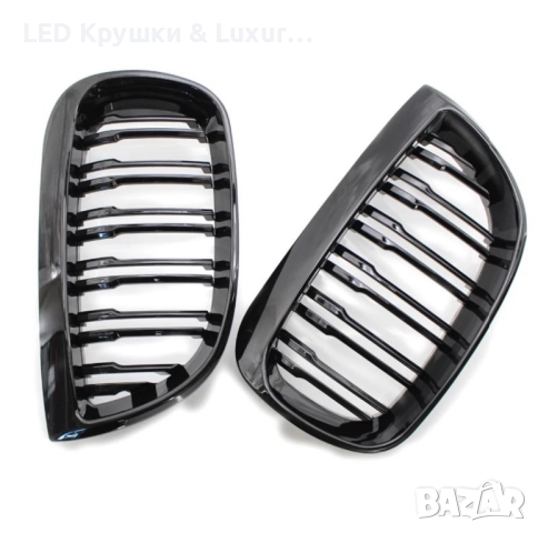 Двойни Бъбреци Черен Гланц За:BMW E81;E87, снимка 2 - Аксесоари и консумативи - 44911213