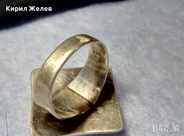 СТИЛЕН ВИНТИДЖ АРТ ДИЗАЙН СРЕБЪРЕН ПРЪСТЕН СРЕБРО 925 ДИЗАЙНЕРСКА РЪЧНА ИЗРАБОТКА 41084, снимка 14 - Пръстени - 50421517
