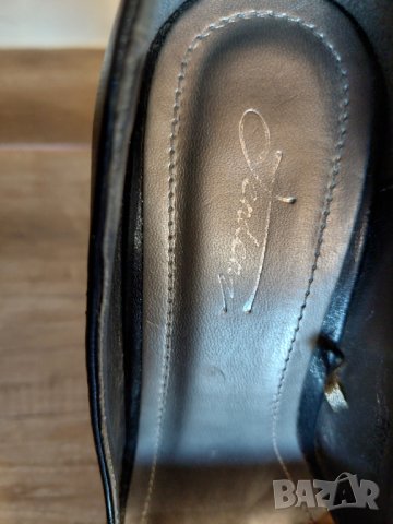 Елегантни черни кожени обувки с висок ток  Tendenz, снимка 5 - Дамски обувки на ток - 40196946