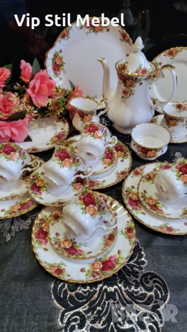 Сервиз Royal Albert, Old County Rose , снимка 2 - Сервизи - 52809753