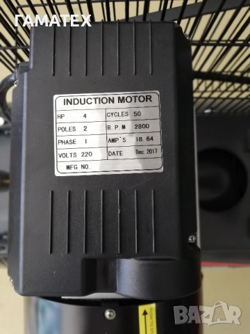 150 л. Бутален монофазен компресор с ремъчно задвижване, 51018, снимка 3 - Други машини и части - 52612279