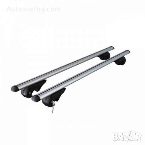 Комплект багажни греди Automat, Напречни греди, 120см, Алумин, До 90кг, Сив, снимка 2 - Аксесоари и консумативи - 38195458