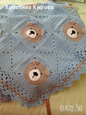 Комплект бебешко одеалце с дрънкалка и гушкалка, снимка 3 - Комплекти за бебе - 50417344