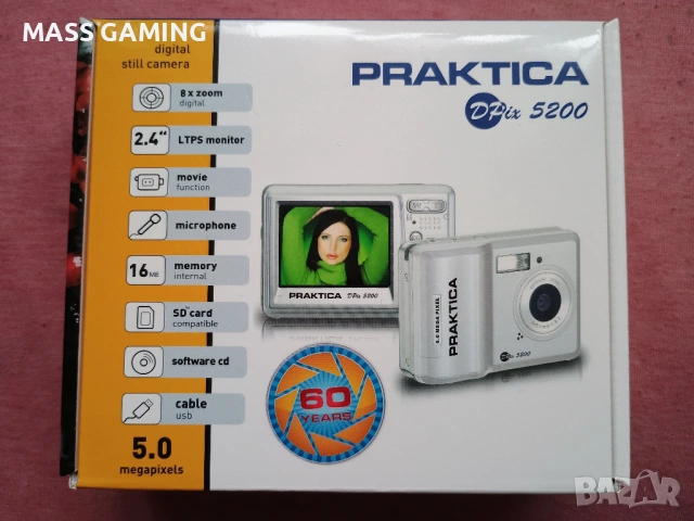 PRAKTICA DPIX 5200 ФОТОАПАРАТ , снимка 2 - Фотоапарати - 53175564