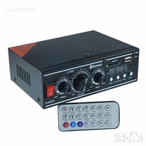 Усилвател за домашна употреба с Блутут, FM Radio, USB, SD - UKC CM-777BT, снимка 2 - Ресийвъри, усилватели, смесителни пултове - 37158841