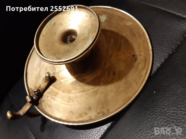 Старинен свещник , снимка 3 - Антикварни и старинни предмети - 28207961