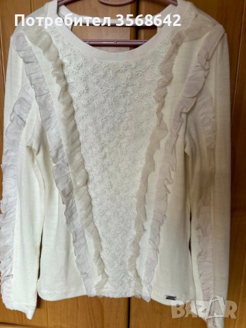 ALESSA Пуловер,блуза ,дантелено поло, снимка 2 - Блузи с дълъг ръкав и пуловери - 43682001