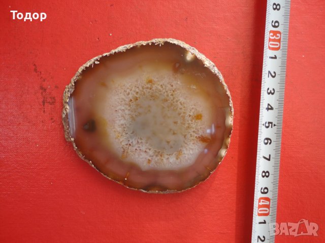 Полиран минерал ахат халцедон 2, снимка 2 - Колекции - 43937046