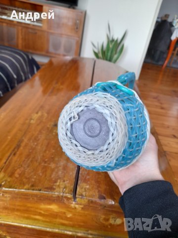 Стара плетена дамаджана #13, снимка 5 - Антикварни и старинни предмети - 39519480