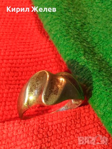 СТИЛЕН и ЕЛЕГАНТЕН СРЕБЪРЕН ПРЪСТЕН СТАРА РЪЧНА МАЙСТОРСКА ИЗРАБОТКА ВИСОКА ПРОБА СРЕБРО 19431, снимка 3 - Пръстени - 31557414