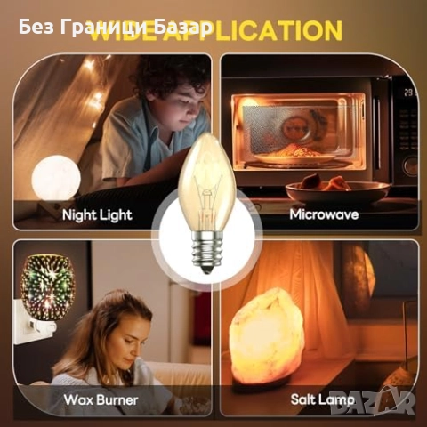 Нови E14 7W димируеми крушки 2 броя – топла светлина 2700K за печка, нощна лампа, уред, снимка 5 - Крушки - 51736117