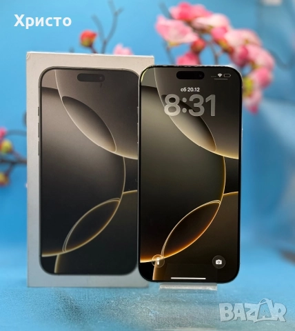 Apple iPhone 16 Pro Max, 256GB, 5G, Natural Titanium   , снимка 5 - Apple iPhone - 52924938
