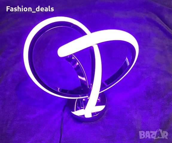 Нова модерна LED нощна светлина 10 режима RGB настолна лампа стая хол, снимка 8 - Настолни лампи - 40753941