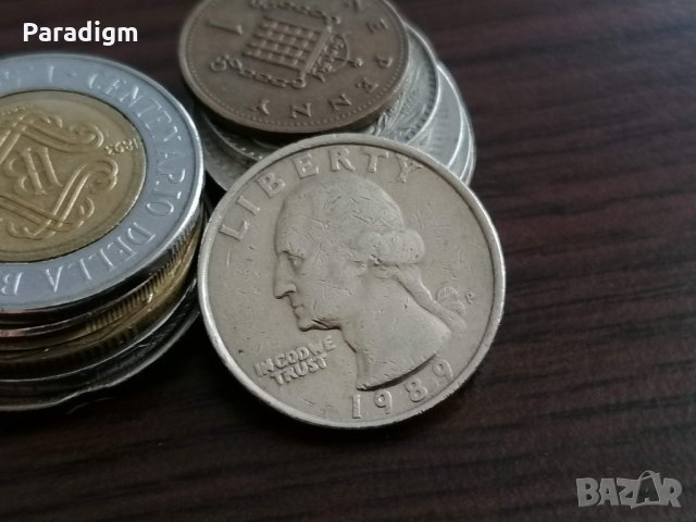 Монета - САЩ - 1/4 (четвърт) долар | 1989г., снимка 2 - Нумизматика и бонистика - 34639127