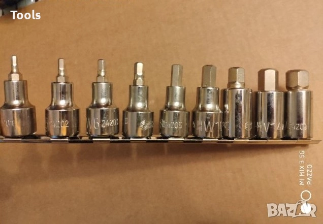 SATA 9броя 1/2 Шестогрaми вложки камъни комплект