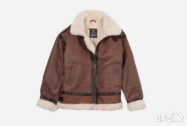Яке Alpha Industries B3 Flight Bomber от овча кожа, автентично, Alpha Ind.