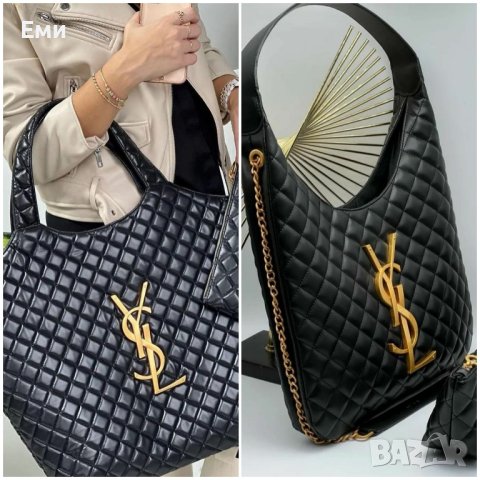  Уникална дамска луксозна чанта YSL ICARE MAXI SHOPPING BAG 