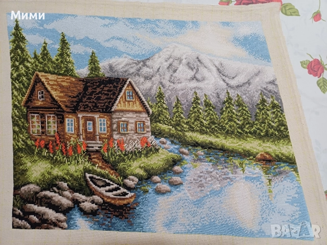 Гоблен "Ездачката" и "Лято в планината", снимка 2 - Гоблени - 52553168