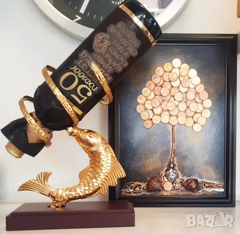 Подаръци за 50 годишен юбилей с Дървото на живота с истински стотинки, снимка 5 - Подаръци за юбилей - 50885093