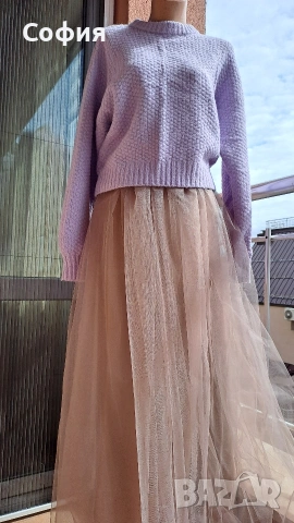 тюлена пола и пуловер,р-р с/м/л, снимка 3 - Поли - 53078239