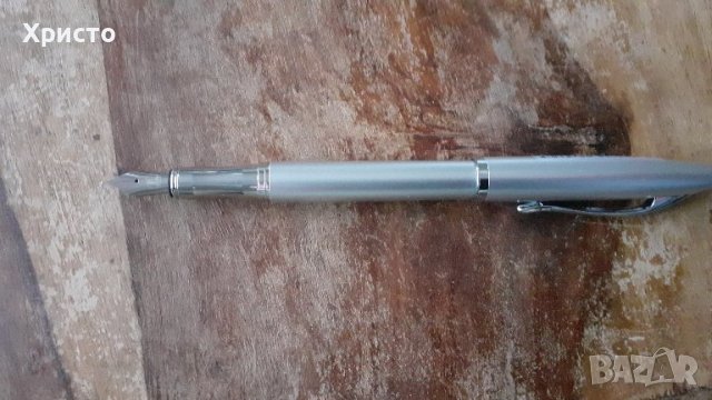 писалка Пеликан Peliкan сребрист метал в кутия, снимка 5 - Ученически пособия, канцеларски материали - 44041599