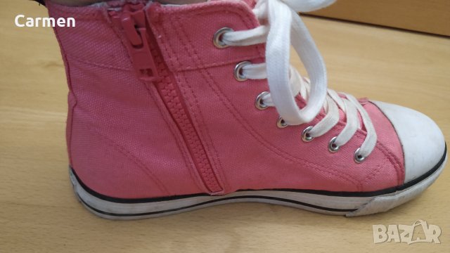 Розови високи кецове с цип - Revolution, снимка 3 - Кецове - 32972540