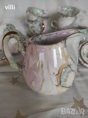 Сервиз за кафе и чай от фин (костен) порцелан, снимка 7 - Сервизи - 38052440