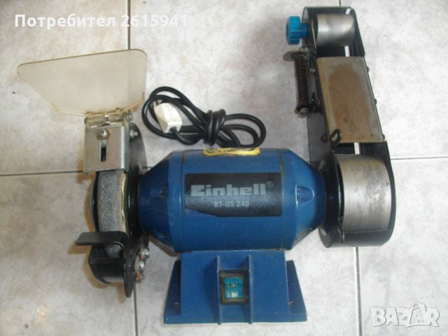 Шмиргел с Лентов Шлайф-Комбиниран-240 Вата-Отличен-Einhell BT-US240