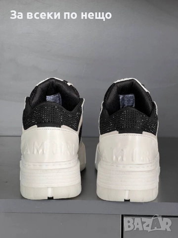 Amiri Дамски Маратонки👟Дамски Спортни Обувки Амири Цвят Бяло-Черно Код E1091, снимка 4 - Маратонки - 52487369