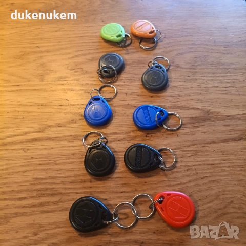 RFID ключодържатели 125 kHz EM4100 – комплект 10 бр., снимка 2 - Други - 53255573