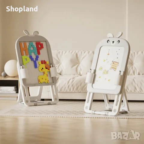 Детската магнитна дъска за конструиране и рисуване със столче