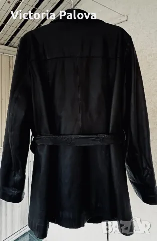 Кожено черно яке/сако   YSATIS , снимка 9 - Якета - 49047798