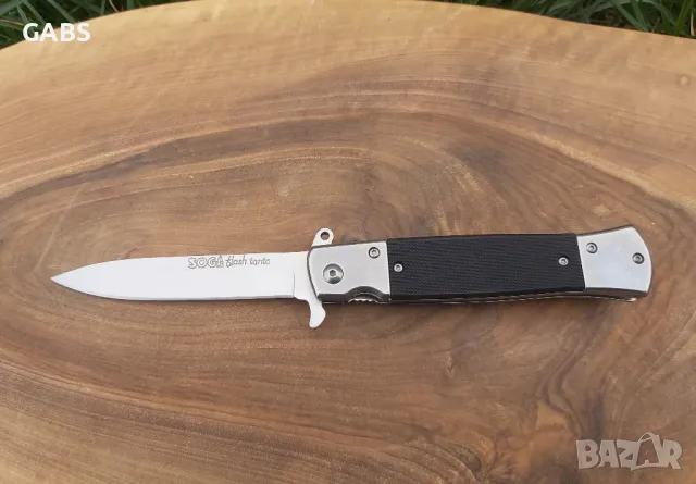 Сгъваем нож SOG Flash tanto,Flipper, снимка 3 - Ножове - 49507855