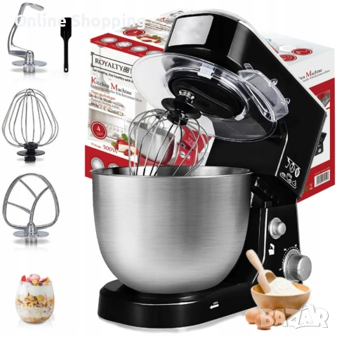 Планетарен кухненски миксер Royalty Line RL-PKM-700, снимка 5 - Прибори за хранене, готвене и сервиране - 53256162
