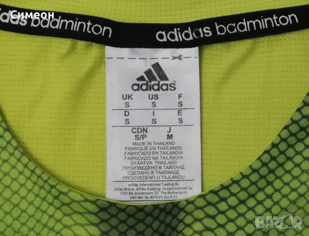 Adidas оригинална тениска S Адидас спортна фланелка спорт фитнес, снимка 3 - Спортни дрехи, екипи - 36418110