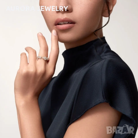 CARTIER Panthere de Cartier Gold Paved Diamonds Дамски Пръстен, снимка 13 - Пръстени - 53238152