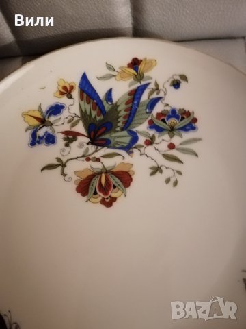 Декоративна чиния с флорални мотиви , снимка 2 - Декорация за дома - 39665237