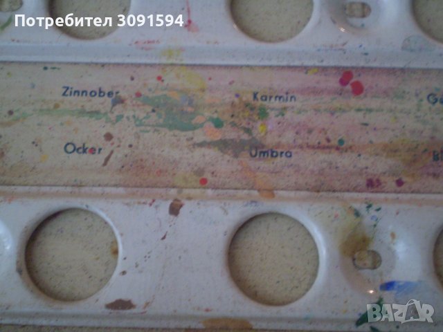 Винтидж немски VARIA Кутия за акварелни бои тенекиен германия, снимка 6 - Антикварни и старинни предмети - 37237711