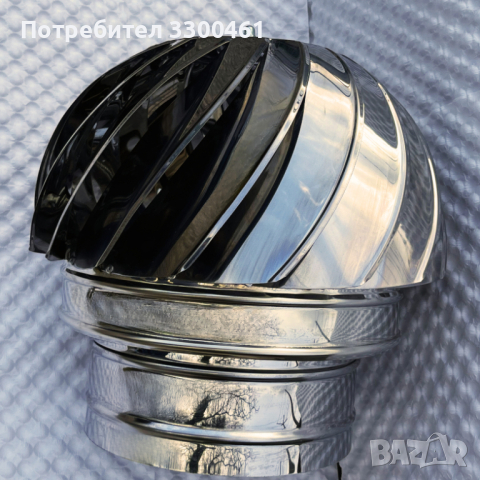 Въртяща Шапка За Комин Вентилационна Инокс Метална Chimney Cowl Spinner 80-350мм, снимка 8 - Железария - 43211915