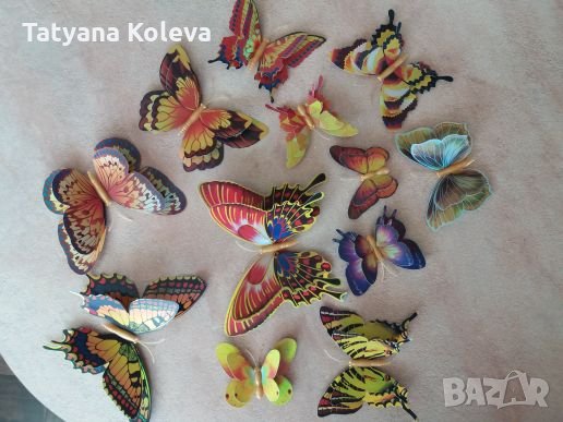 3D пеперуди за декорация с двойни крила СВЕТЕЩИ, снимка 17 - Декорация за дома - 25424987