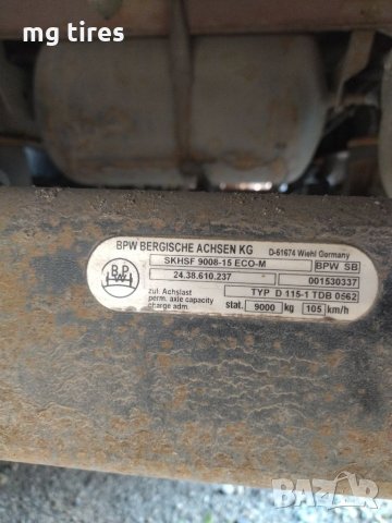 Полуремарке ,кроне,мега ,bpw eco оси., снимка 5 - Ремаркета - 33645766